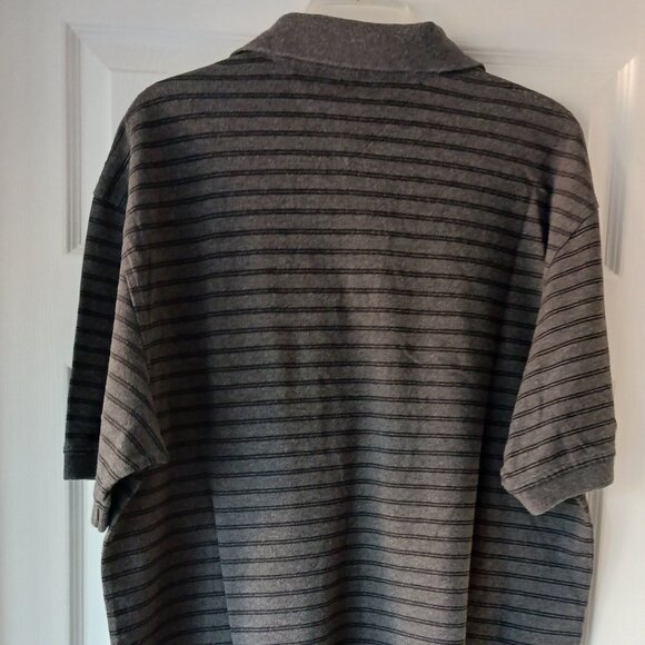 Tommy Hilfiger Golf Polo Men's Shirt Size X-Large Grey Striped Short Sleeve Logo - Picture 2 of 8